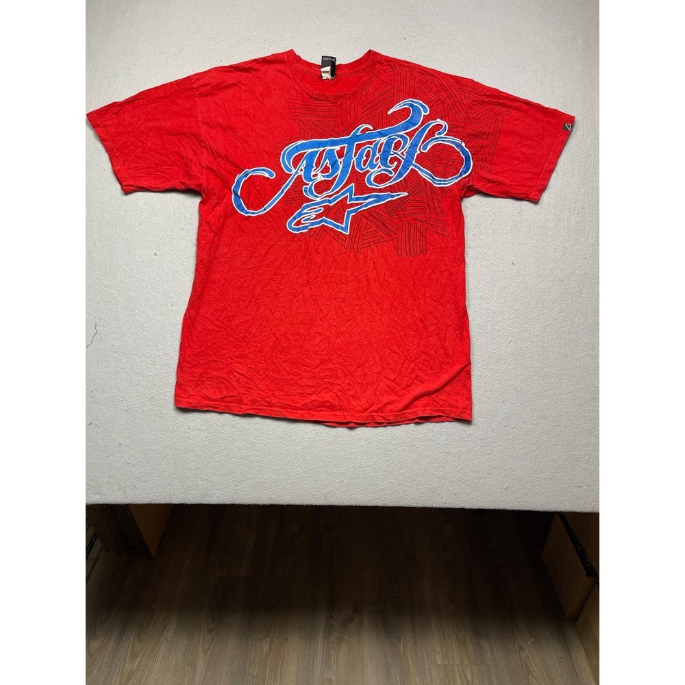 Alpinestars T Shirt Cotton Red Graphic XL Mens